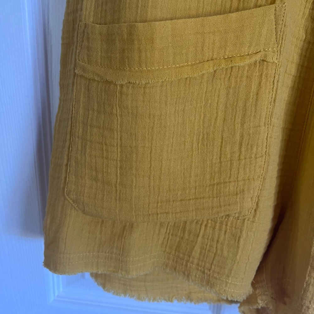 Billabong• Girl On The Run Mustard Yellow Short Overalls - Picture 11 of 16